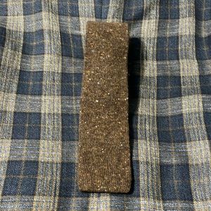 Brown Marled Wool Suitsupply Tie Without Tag